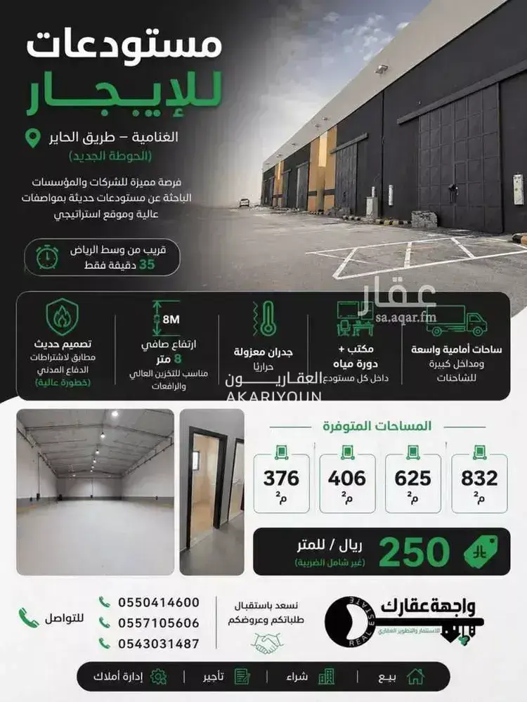 مستودع للإيجار في حي الغنامية-4