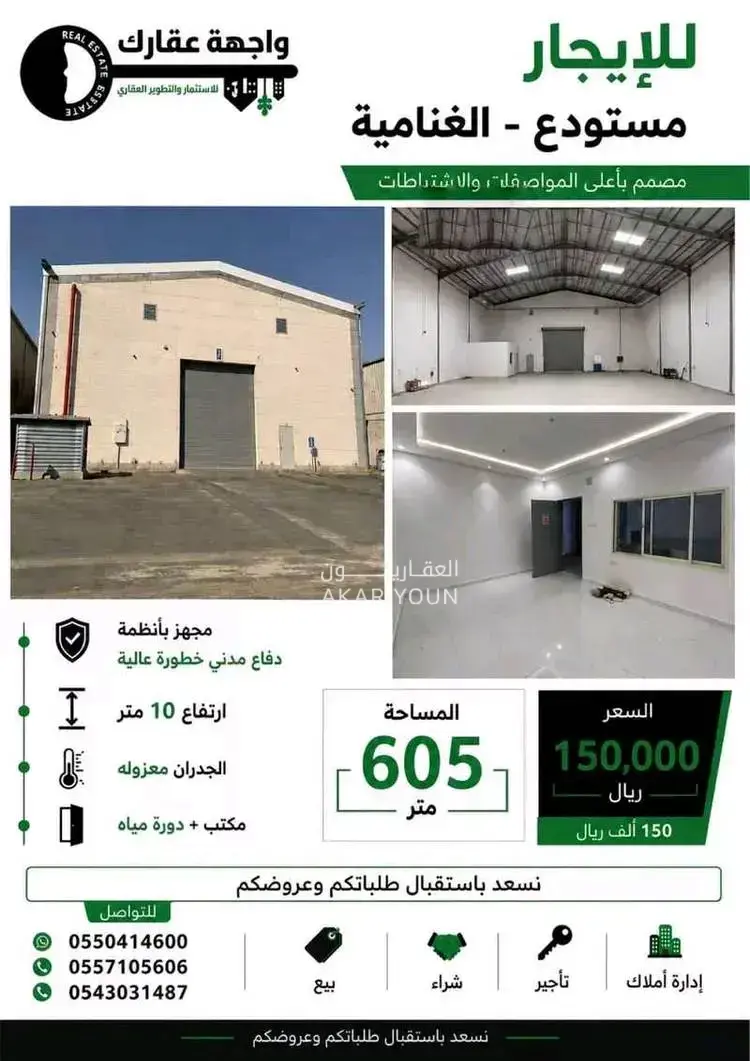 مستودع للايجار في الغنامية-4